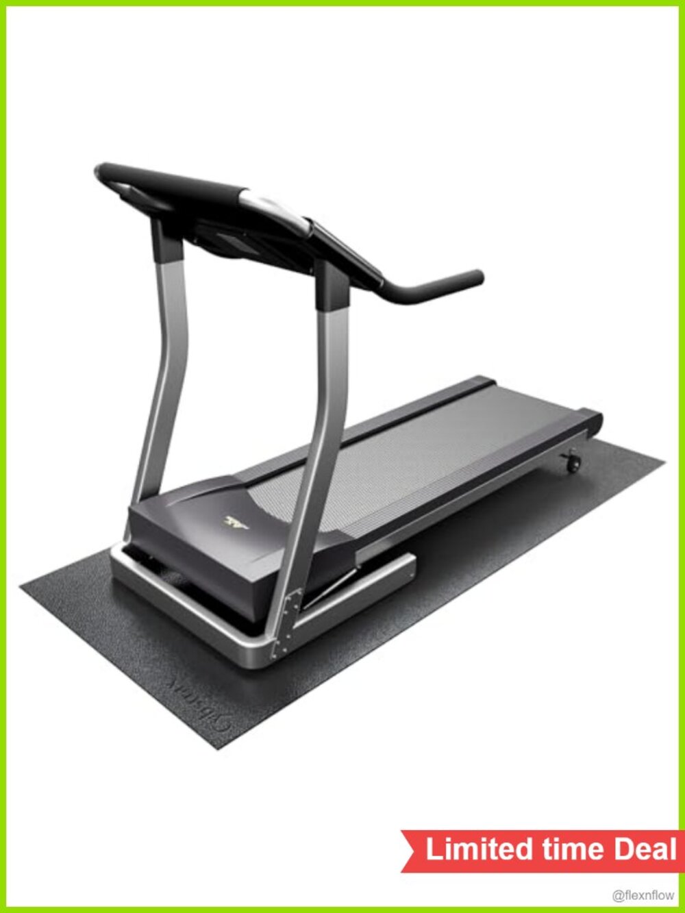 4.2mm Thick Non-Slip Exercise Equipment Mat for Treadmill Bike Elliptical